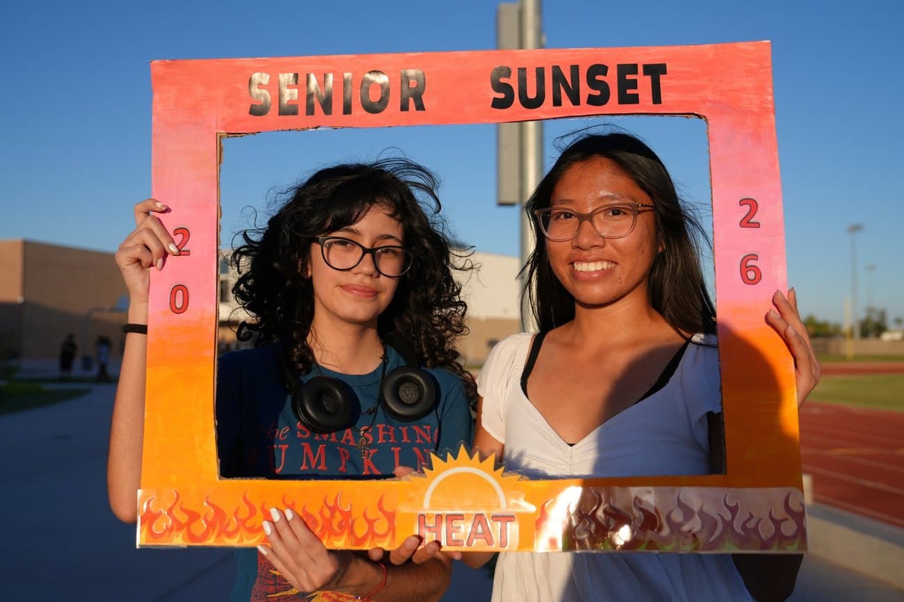 Madison Highland Prep seniors at the Senior Sunset celebration