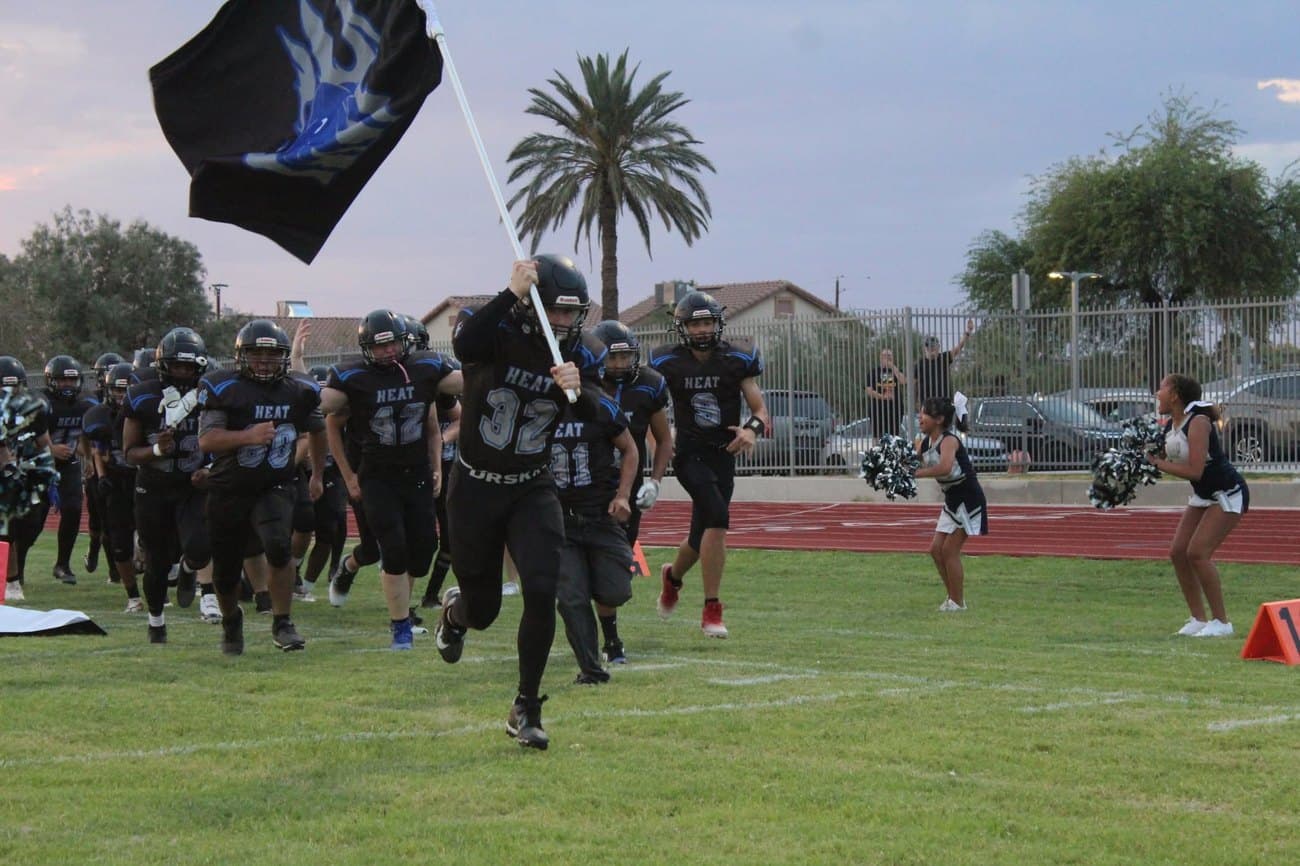 The Madison Highland Prep team taking the field