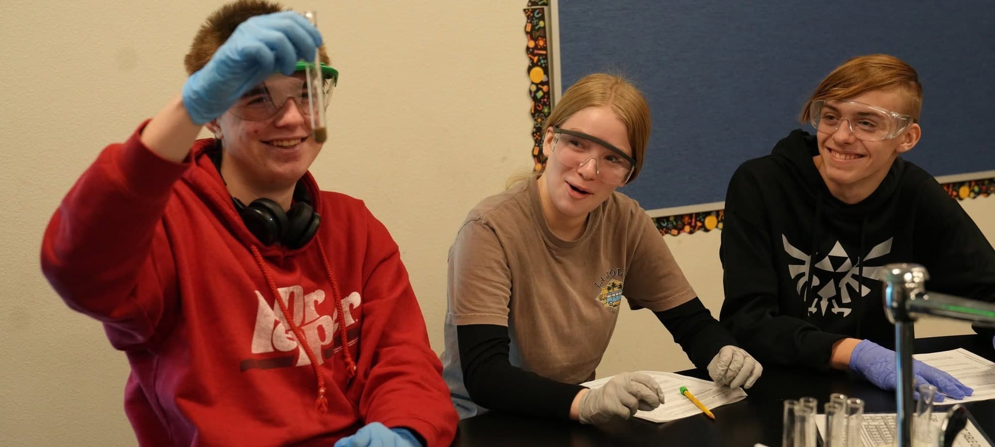 Madison Highland Prep students working in a STEM classroom