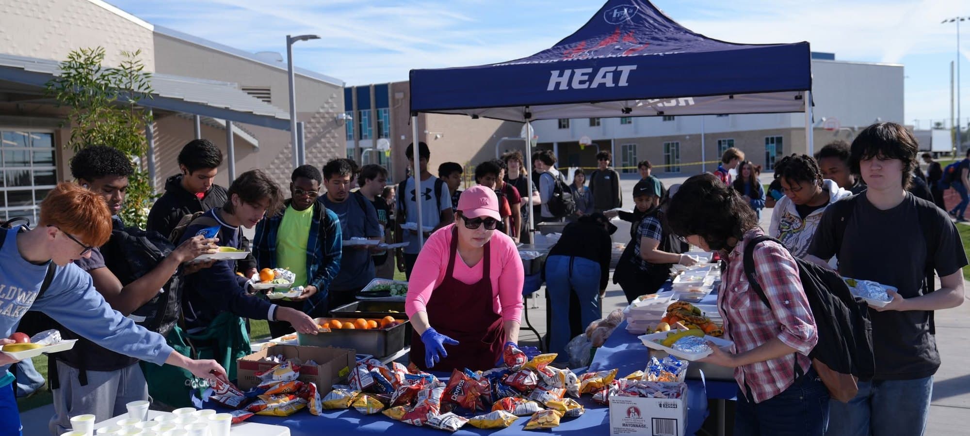 Madison Highland Prep families and students on campus